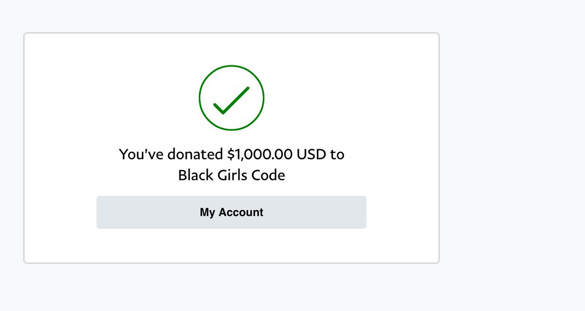 KristyT's tweet photo. It only takes 124 more of us to mount up a grand for @BlackGirlsCode to get them to 125K

And I know enough of you can afford to do so…. https://t.co/soQJF8EhgM