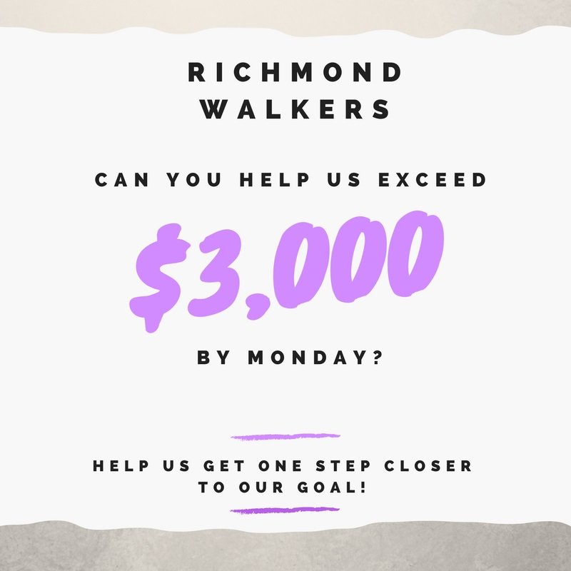 Richmond, help us get to $3,000 by Monday! Click here to donate - ow.ly/AzMY30eEqI8