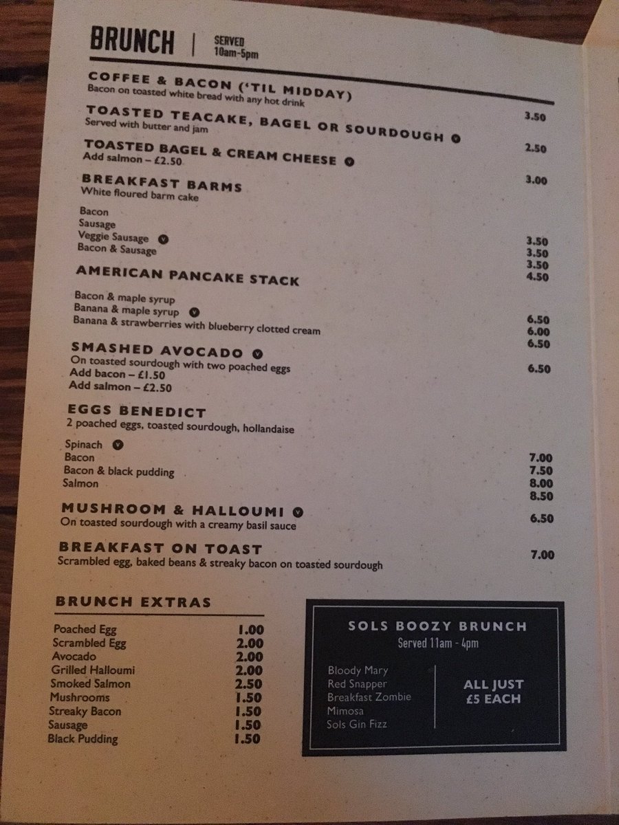 solomonsmcr's tweet photo. Where are you having a #hungoverbrunch tomorrow? We do #bloodymarys and #mimosas for £5 with any brunch menu item 10am-5pm #justsayin https://t.co/X3P7DOkgOl