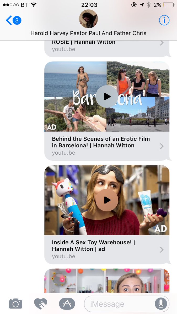 emgwortho's tweet photo. When you're trying to get your mate to watch the same youtubers as you do @hannahwitton https://t.co/ZueehuBd7L