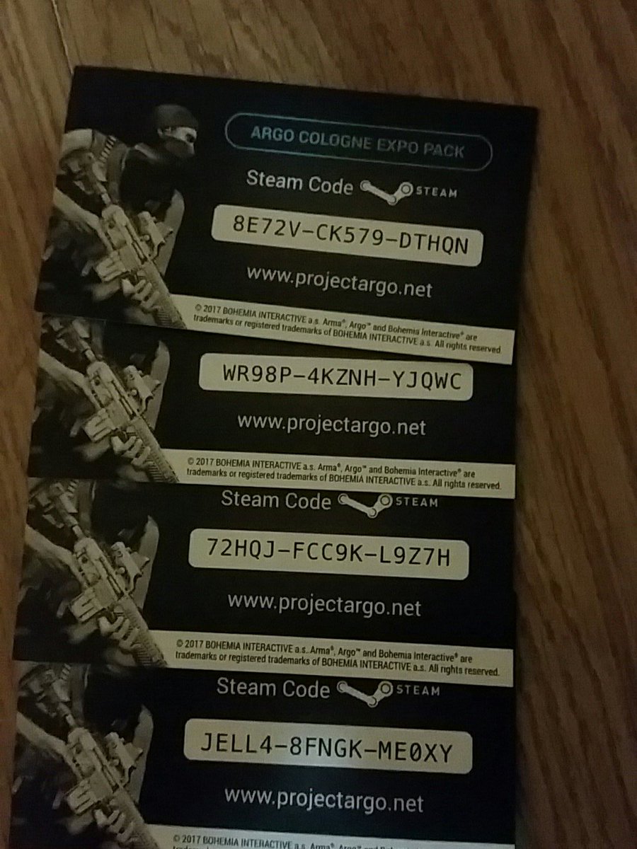 A3_Melle's tweet photo. And while I am in a good @bohemiainteract mood: here are some @projectargogame @gamescom codes! Even my followers get a gift 😉 #ProjectArgo https://t.co/YaKx8vmh89