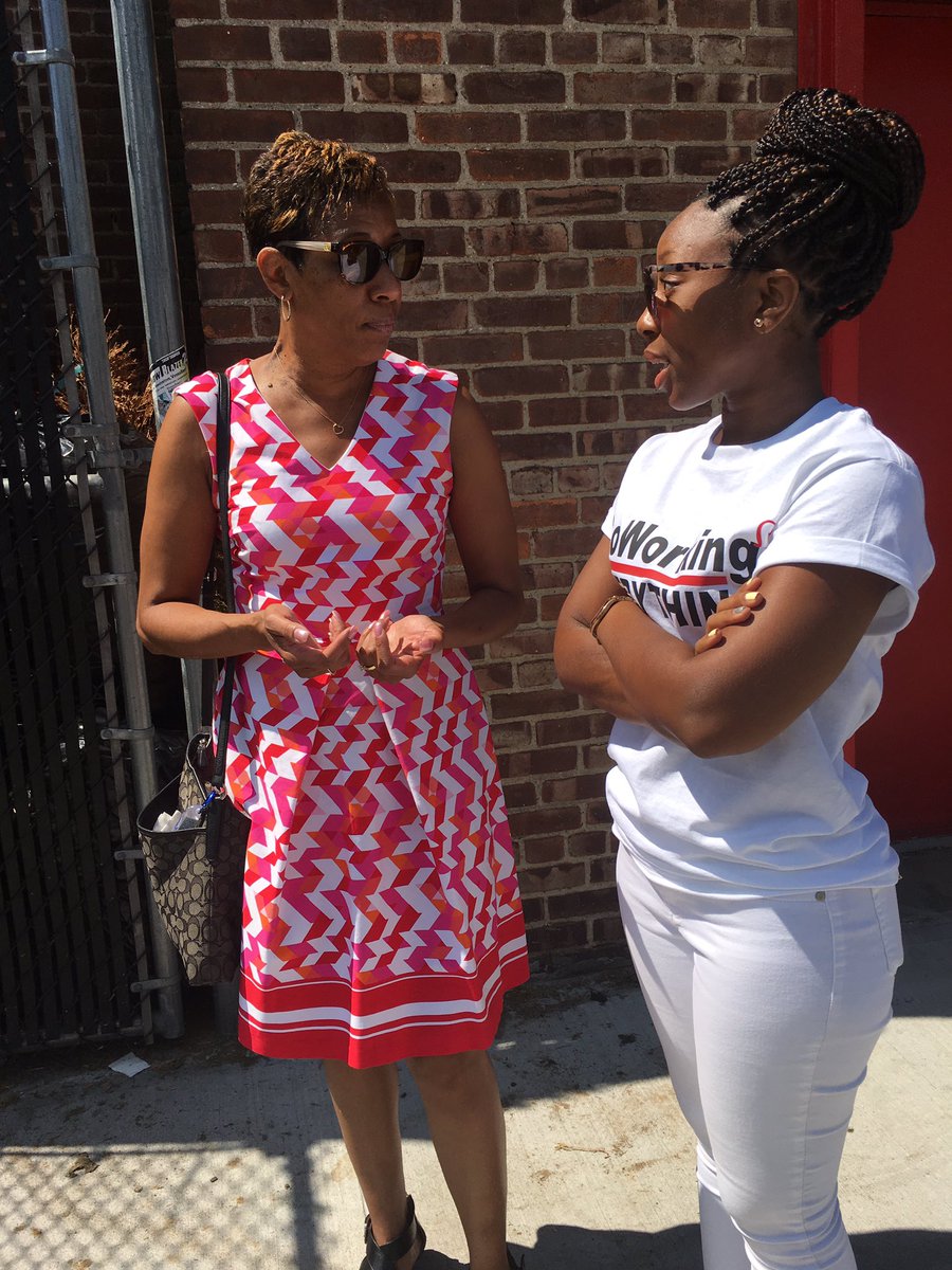 AdrienneCD28's tweet photo. It was a great time today at Family Day, talking to voters from Queens! #SouthJamaica https://t.co/4KpKuNjwGa