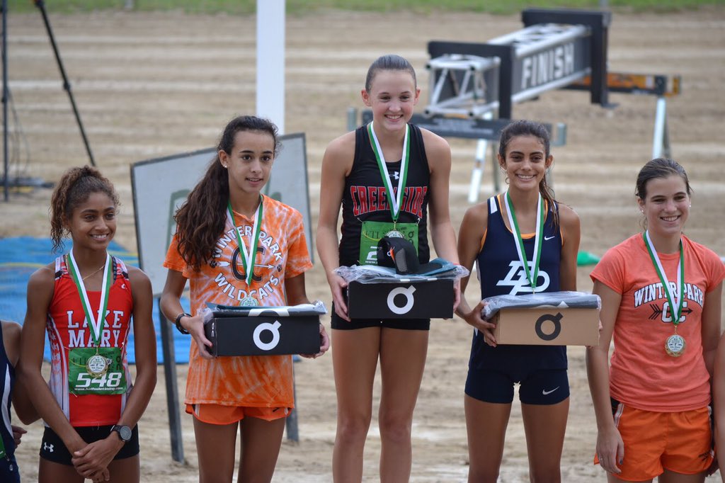 dphsXcTrack's tweet photo. Congratulations Isabella Bartczak! 3rd in the women's race at the Spikes &amp; Spurs Classic 18:53. 
#dphsxc #drphillips https://t.co/XOK11v57Gn