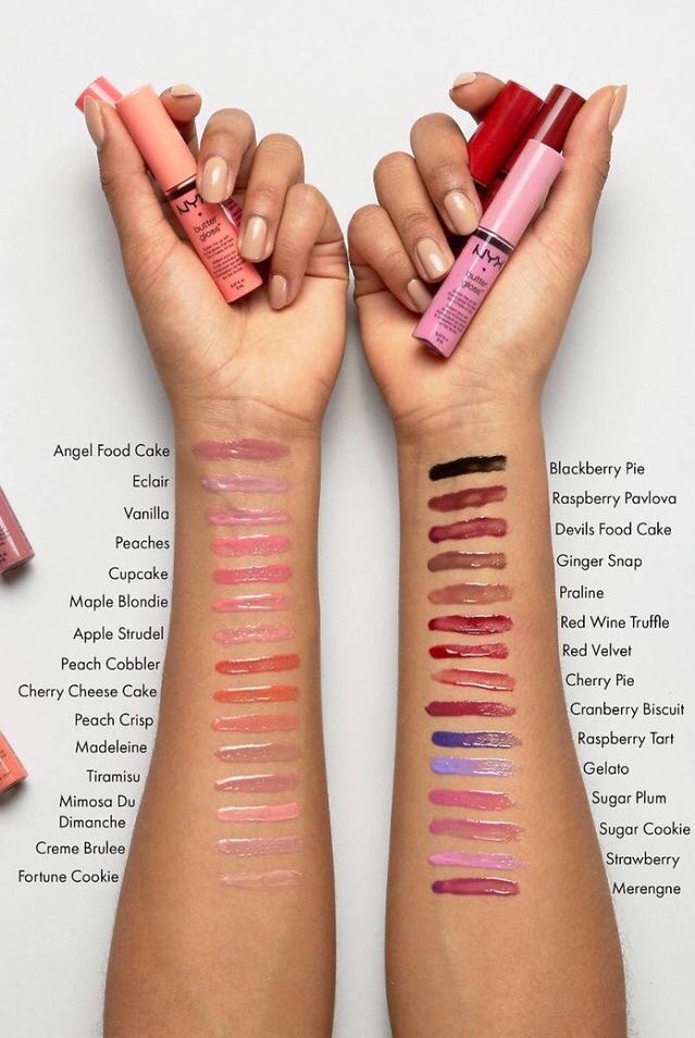 powerofmakup's tweet photo. 💎NYX butter glosses swatches💎 #NyxButterGlosses https://t.co/tWY3o4HG9L