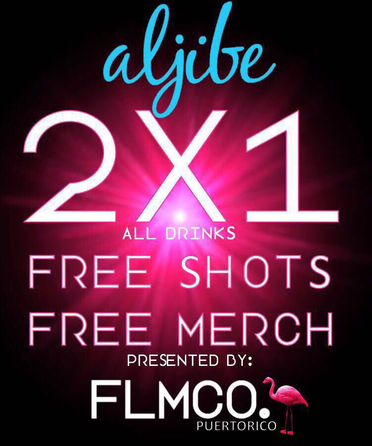 cginorio10's tweet photo. Miercoles 30 de agosto todo el mundo para ALJIBE!! Los originales 2x1, los demas son copia! Promo night de @FLMCOPR @FLMCOPR https://t.co/m0WlfgG725
