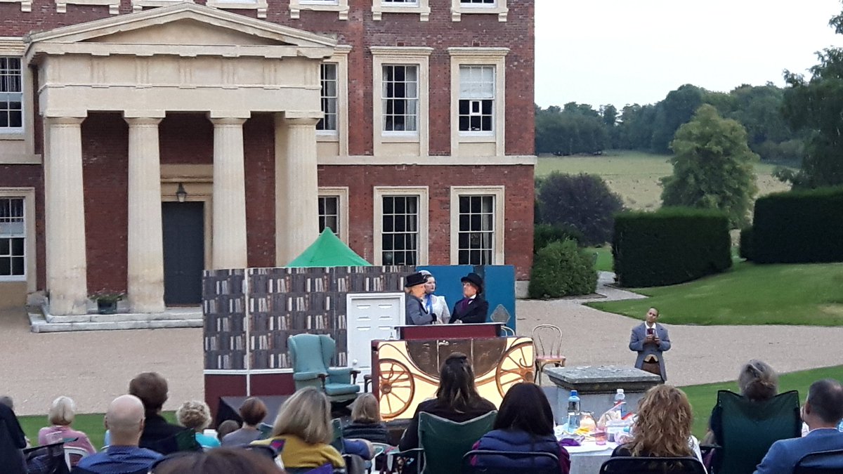 Avid_eva's tweet photo. A glorious evening - surprisingly dark at the end when you're in the middle of nowhere! - @GoodnestonePark for #DotProductions' #Emma https://t.co/5e88273rs5