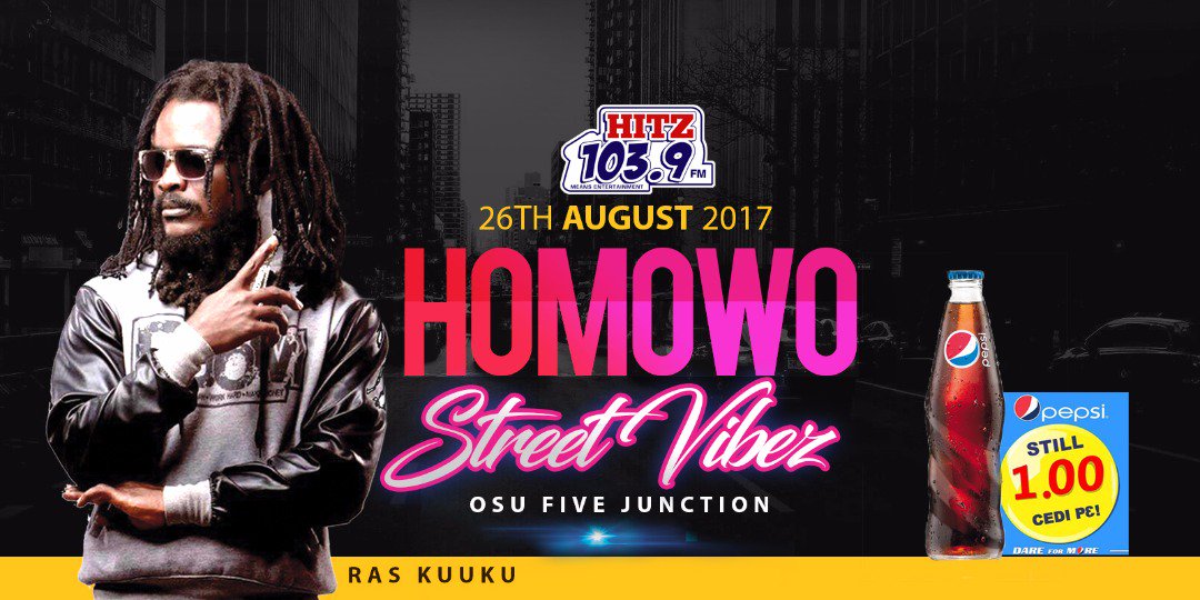 RasKuuku's tweet photo. #RealFanzDem let's link up tonight Osu Oxford Street with Hitz 103.9FM Homowo Street Vybz. #SHELLINGZ @Hitz1039FM @MrHaglah @andydosty https://t.co/80yQDfgpbz