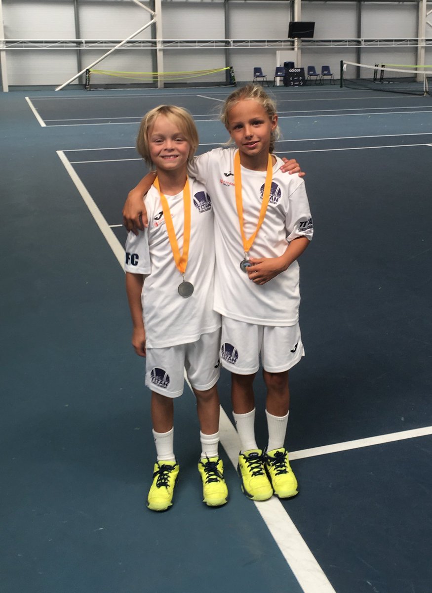 Congrats to Fred &amp; Herbie on their 1st doubles tournament, Runners up in 2day's Easton event. The 'Titan Twins' @EastonTennis @LTAEastRegion