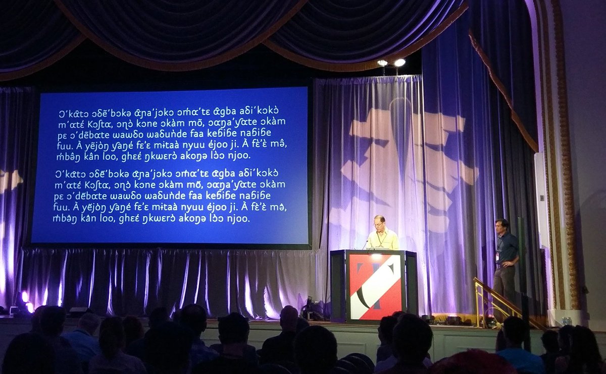 projektidentita's tweet photo. #diacritics connected to Latin letters used in African languages – an interesting approach presented by @JamraPatel at #typecon2017 https://t.co/p19UWuXk2N