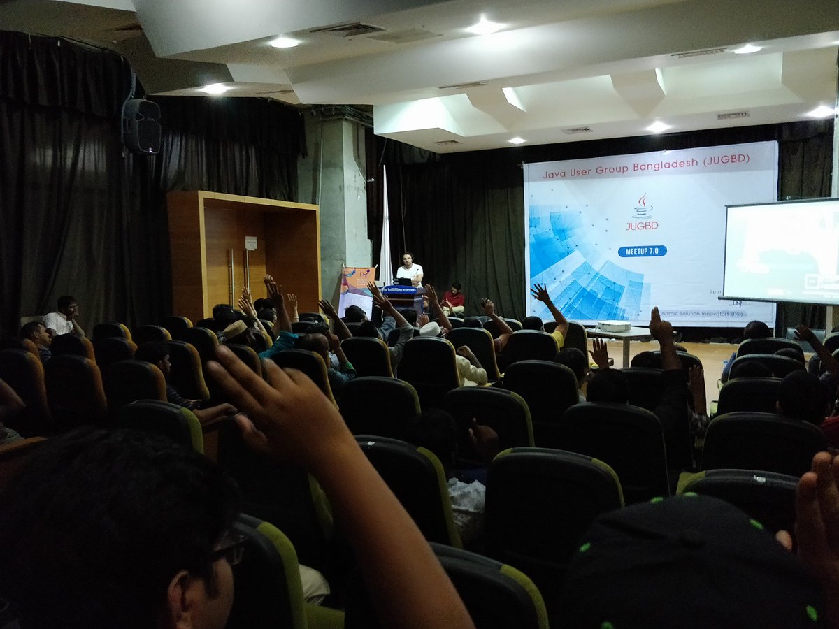 akterstack's tweet photo. Shots from #JUGBD Meetup 7, #Dhaka, #Bangladesh
with @szLynAs as @kotlin speaker https://t.co/0XWL5Ocqsw
