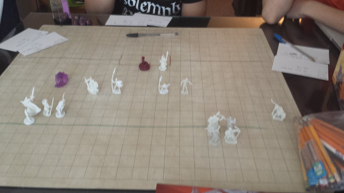 Collindoesdnd's tweet photo. #Dnd campaign finale. The players have rallied their allies for an assault on the mad wizard king's tower. #thundercoven https://t.co/d6zC5JPAeE