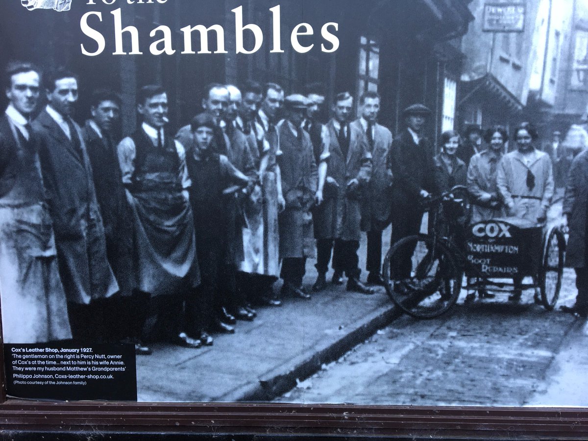 YorkBespoke's tweet photo. Love the enlarged photos of @theshambles in days gone by in the thriving @streetfoodyork area. https://t.co/SnlYDkNTJq