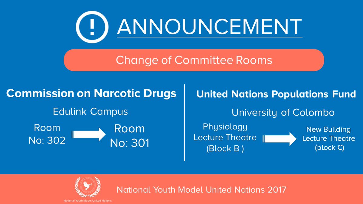 NYMUNSL's tweet photo. ATTENTION ALL DELEGATES. A few changes have been made to the venues of committees. Pay close attention all details provided.
#NYMUN2017 https://t.co/gfsFP6cNBb