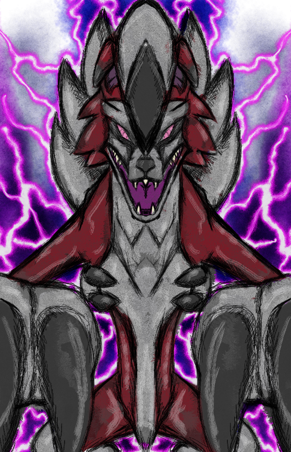 dragonfire53511's tweet photo. #Pokemon #Lycanroc #ルガルガンー #Lugarugan #fanart #YoArte #rock_Pokemon #Generation_VII #midnight_form https://t.co/NZWvcxLM2r