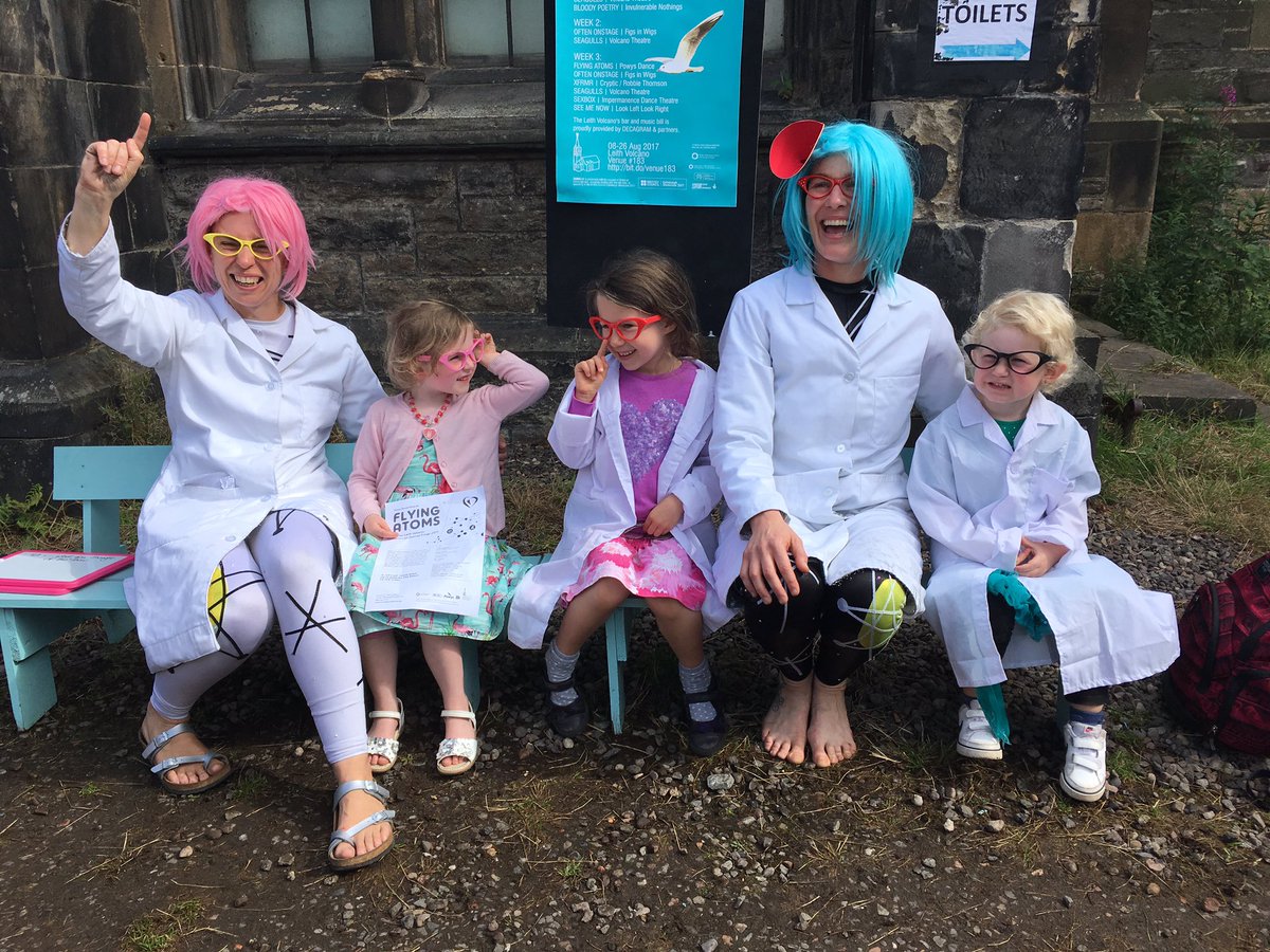 ImpeloCymru's tweet photo. 3 of over 300 professors who joined us for #flyingatoms this week at #LeithVolcano @edfringe Eureka! Lab next open @SwanseaUni https://t.co/FnjYwCHm5I