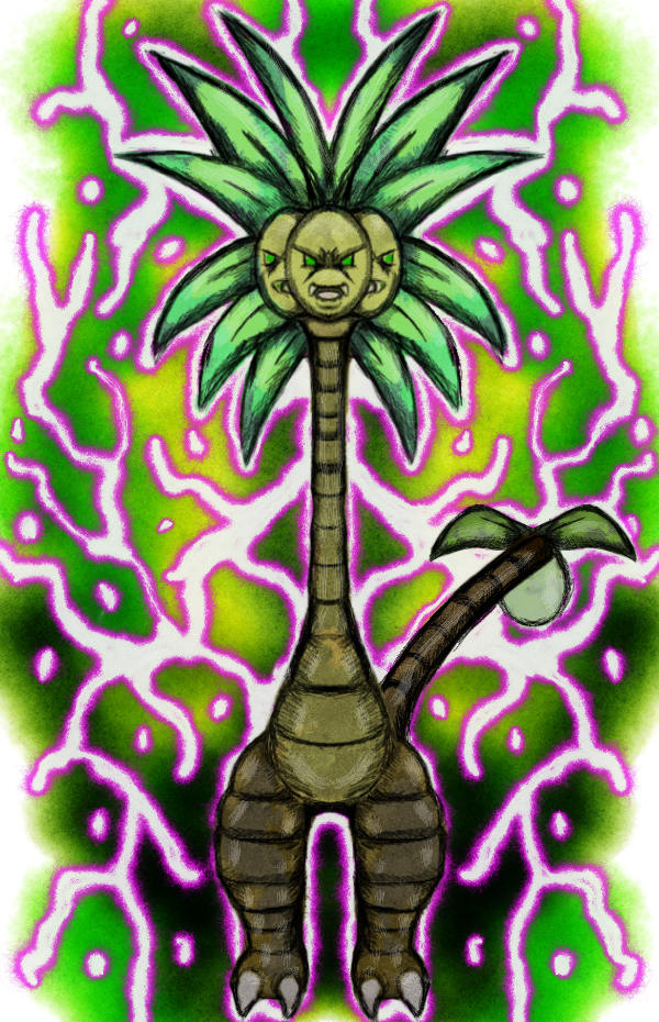 dragonfire53511's tweet photo. #Pokemon #Exeggutor #ナッシー #Nassy #fanart #YoArte #grass_Pokemon #psychic_Pokemon #Generation_I #Generation_VII #Alolan_Exeggutor #dragon https://t.co/finNICgxzX
