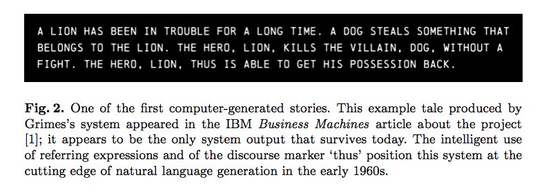 xfoml's tweet photo. I recently excavated a forgotten computer story generator from the early 1960s—my paper on the system is out now at: https://t.co/fZFAR62LD4 https://t.co/YNyRRC4q3R
