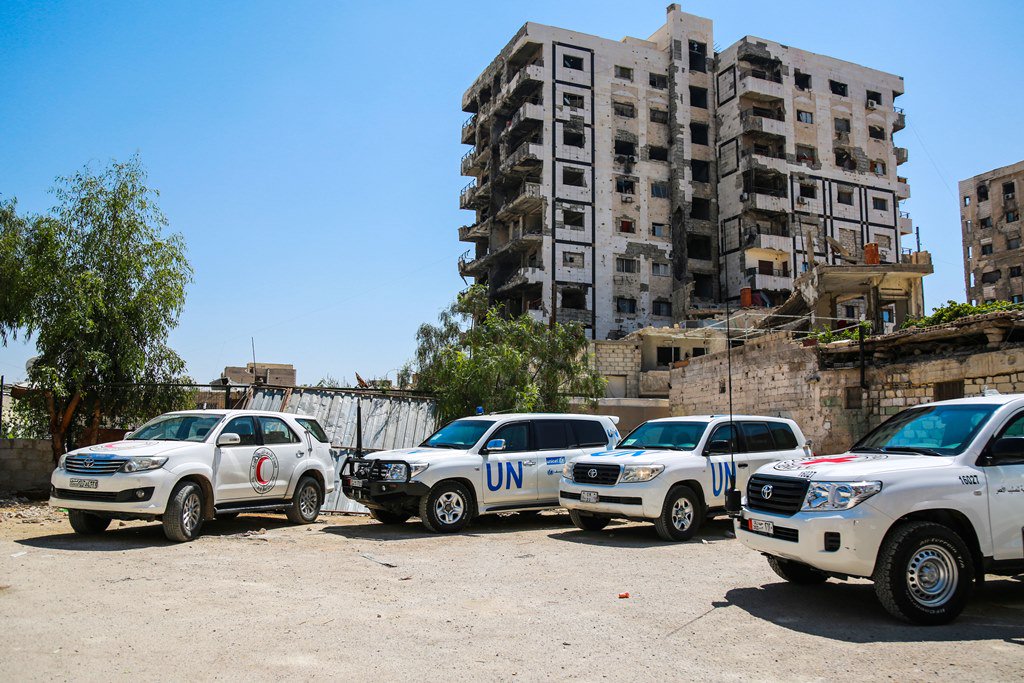 SYRedCrescent's tweet photo. #News : #Barzeh received #humanitarian relief #aid 
read it on #SARC webpage: 

https://t.co/VoB8YRlceS https://t.co/DKhummxnf4