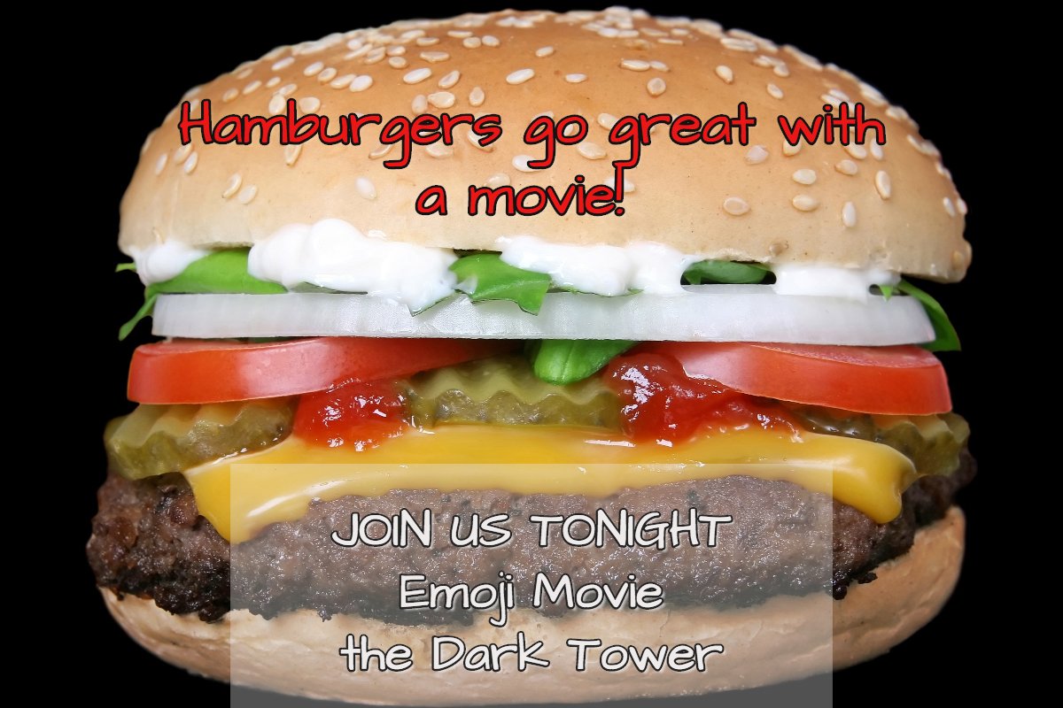 spud_drivein's tweet photo. Come hungry to the @spud_drivein! We'll have hamburgers grilling, shakes, popcorn &amp; soda to enjoy during the movie or before! Open at 6pm. https://t.co/49I5j9LcSZ