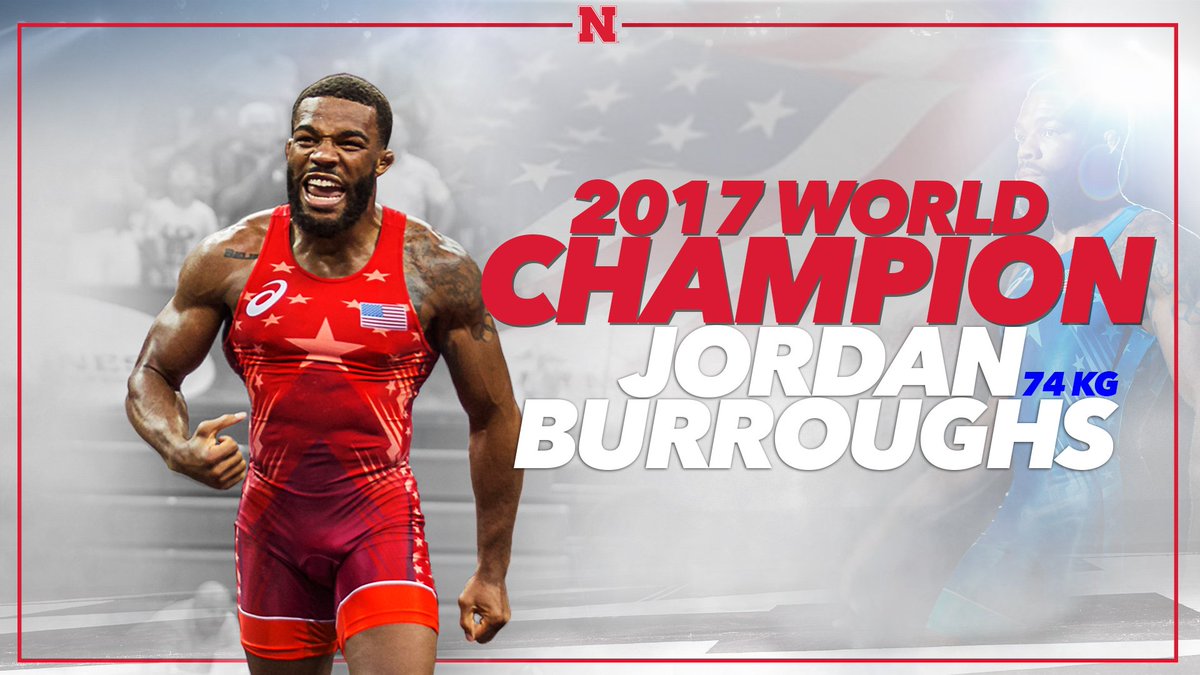 HuskerWrestling's tweet photo. .@alliseeisgold is just the second American men’s freestyle wrestler to win 4 World gold medals, joining John Smith (1987, 1989, 1990, 1991) https://t.co/8fFfzAdWJr