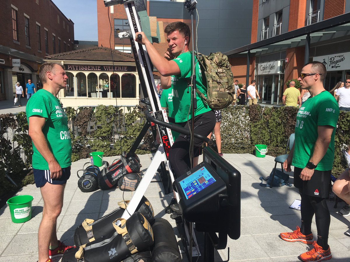 BritishArmy's tweet image. Eight-member team from RMP Close Protection Unit set new World Record, climbing twice height of Mt Everest on a climbing machine in 8 hours!