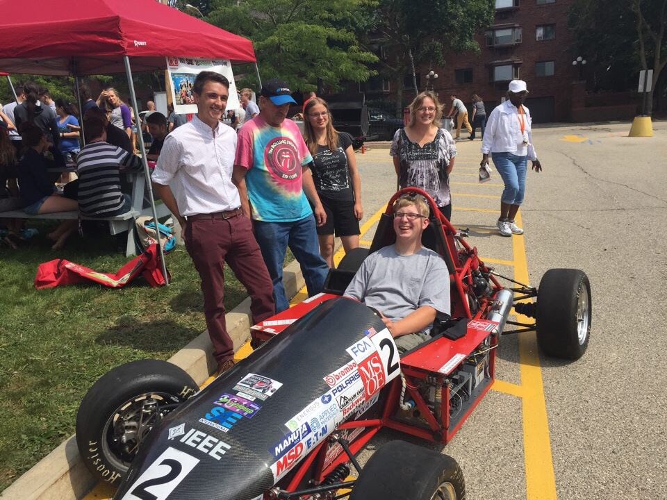 We were out showing off the <a href="/Formula_Hybrid/">Formula Hybrid Electric</a> winning car at <a href="/MSOE/">MSOE</a> move in day. Freshman...join Formula Hybrid!!