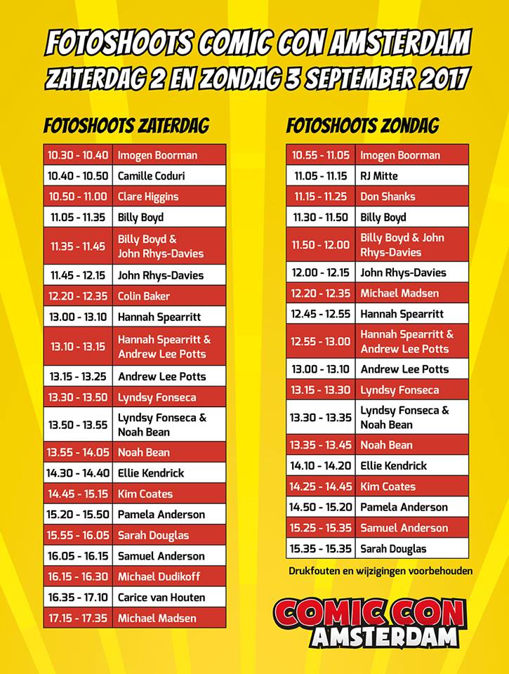 NLComicCon's tweet photo. Het programma voor #AmsterdamComicCon is bekend! Het zal overigens ook gratis beschikbaar zijn als papieren versie op het evenement: https://t.co/T7AVahEGQ5