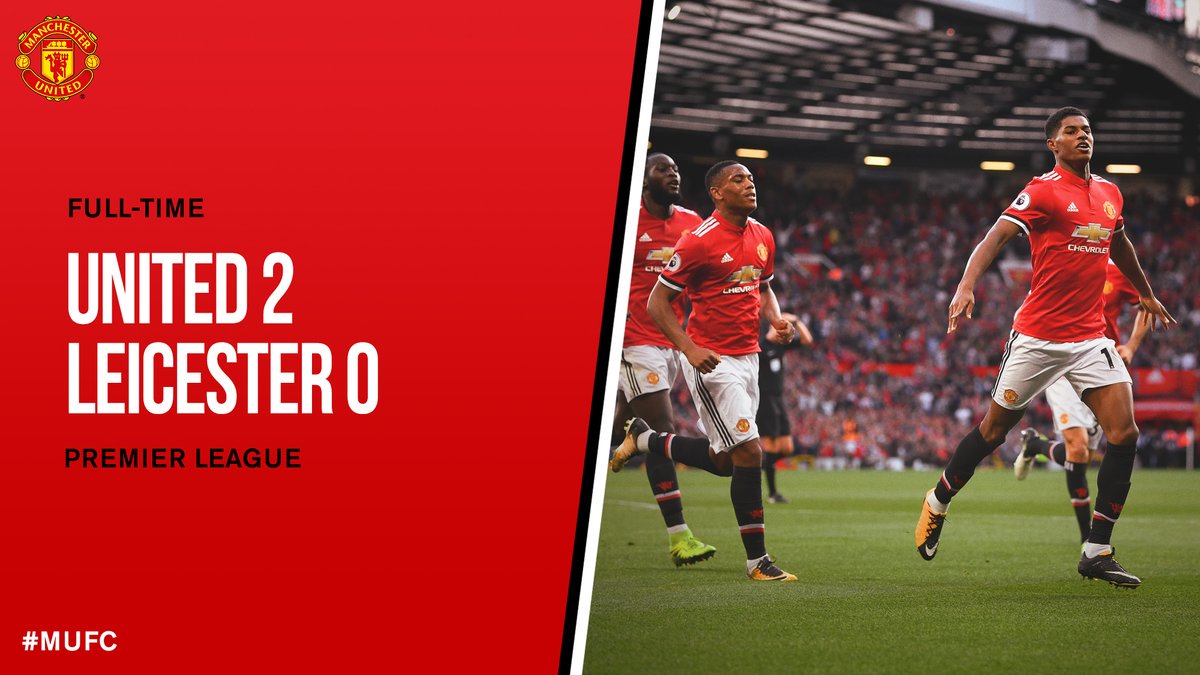 ManUtd_ID's tweet photo. FT: MUFC 2-0 Leicester. Kembali ke puncak klasemen @premierleague dengan kemenangan 100% berlanjut! #MUFC #MUNLEI https://t.co/4wy86eEkr2