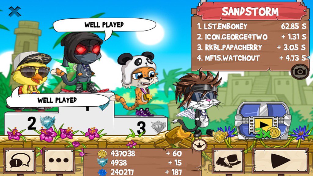 KingB0ney's tweet photo. All those guys just got washed #funrun2 #George4two #papacherry #Watchout https://t.co/S86Q0zSLct