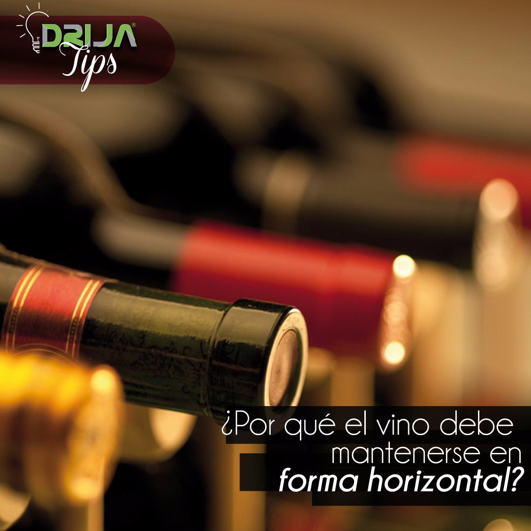 drija_int's tweet photo. El vino debe estar en constante contacto con el corcho para que este se conserve húmedo y dilatado evitando que se oxide #DrijaTips https://t.co/2qGsHiaBdu