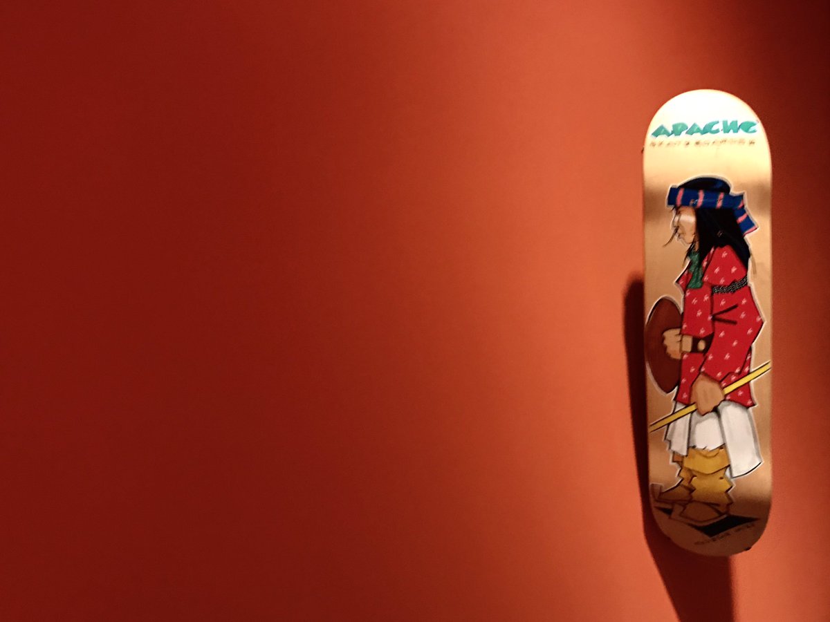 apachesk8boards's tweet photo. Apache Skateboards 2017 @SmithsonianNMAI in #NativeFashionNow . We've worked hard. 15 years of art, skating , design &amp; community https://t.co/p2nISxrpXX