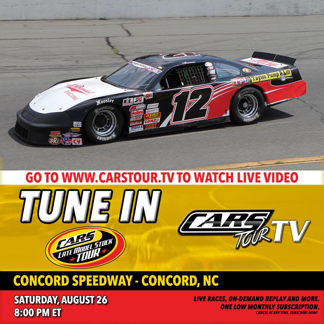 austin_mcd12's tweet photo. Race day at Concord Speedway for the #RacetoRemember250. Racing starts at 8! https://t.co/qT7ZynpQja