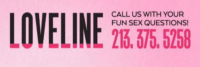 Call in now and leave a voicemail! @ChrisDonaghue and I are filming an all new Loveline tonight! https://t
