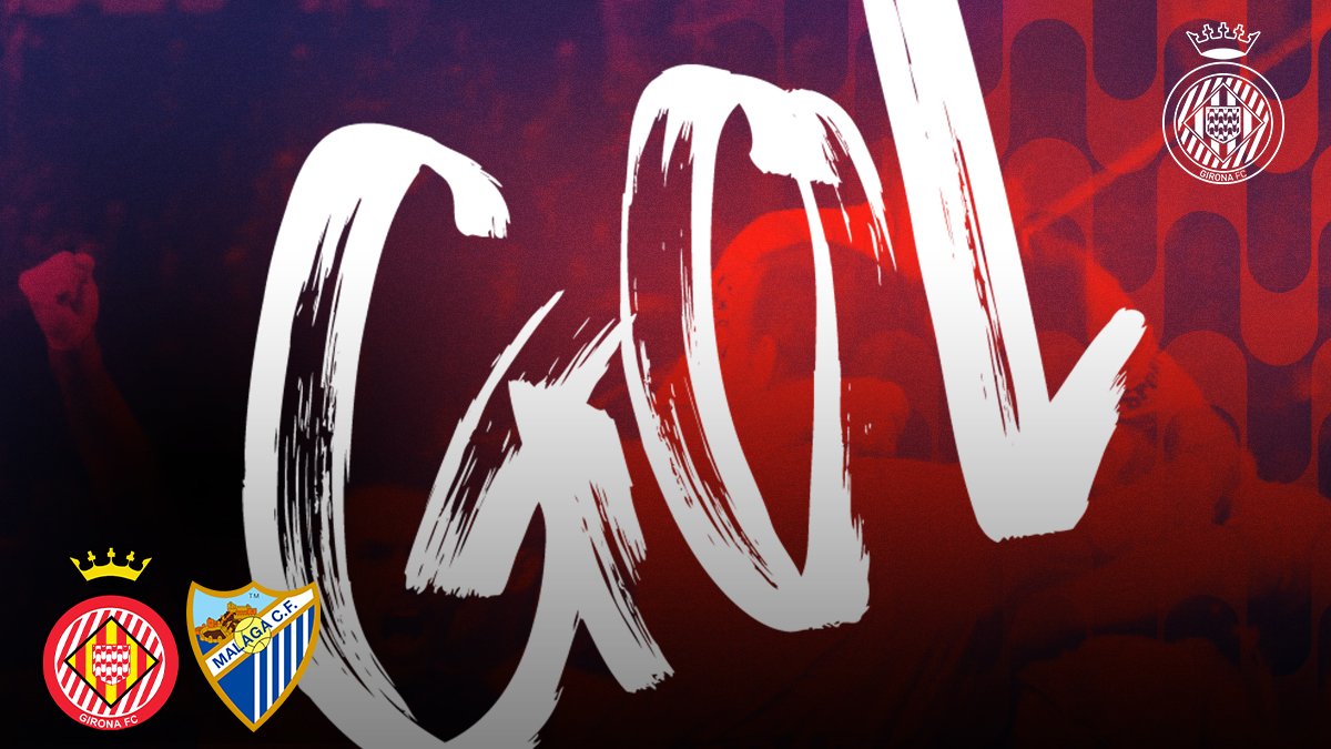 GironaFC's tweet photo. 28’ | 1-0 | ⚽ GOOOOOOOL del Girona. Ha marcat Alcalá! #GironaMálaga https://t.co/put10e3giN