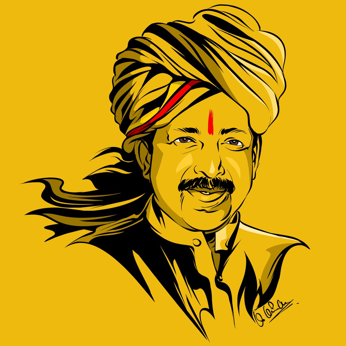 karan acharya on Twitter: "Vector art for vishnu sene ...