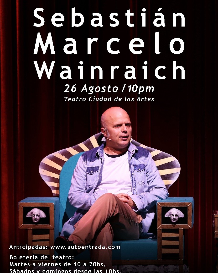 Esta noche!!! <a href="/sebawainraichok/">Sebastián Wainraich</a> en <a href="/ciudadelasartes/">Ciudad de las Artes</a> Córdoba 😎📽➡últimas 30 entradas