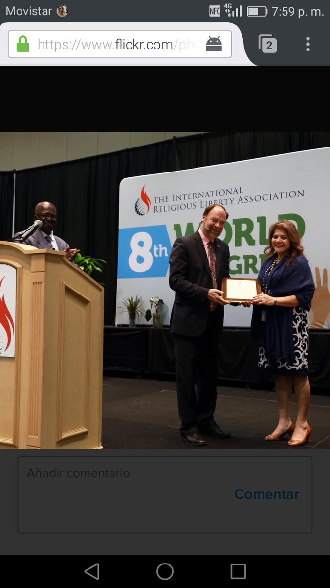 LorenaRiosC's tweet photo. My greatest gratitude to #Irla2017 for recognition in 8th International Religious Liberty Association World Congress. Excellent approaches! https://t.co/k5ZimFk849
