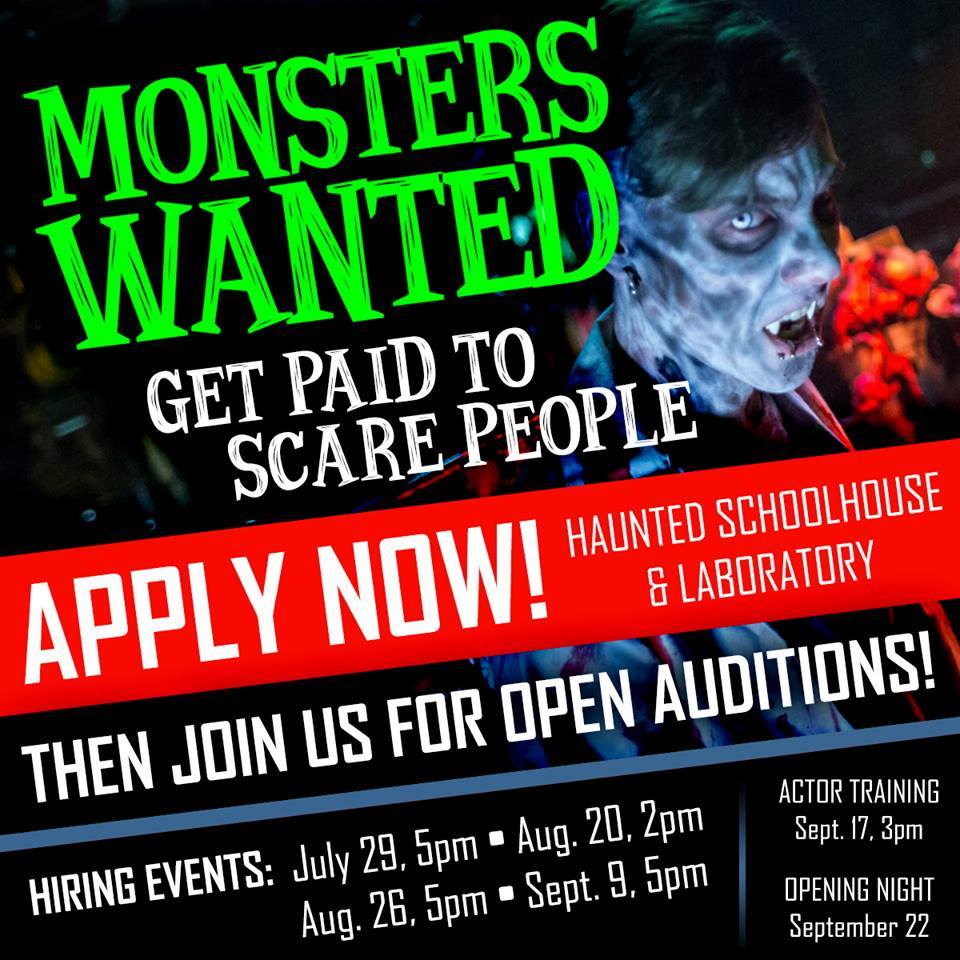 AkronHaunts's tweet photo. Do you have the guts to work for us this #Halloween? Apply today! https://t.co/7YZgGTbhaj