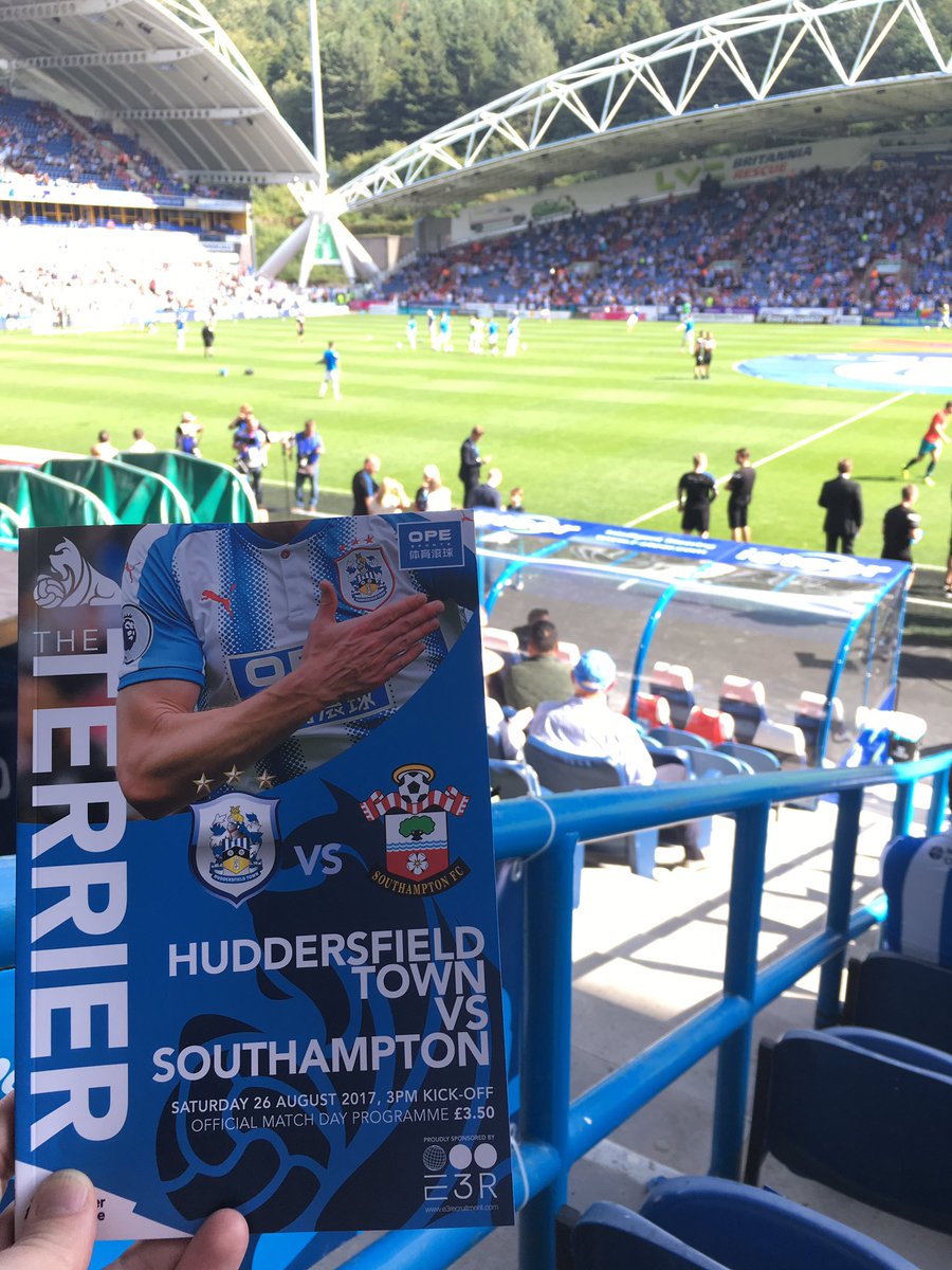neilhunter26's tweet photo. Another great seat today from the @htafctickets exchange today. Great atmosphere and great performance against a solid Saints team. https://t.co/b3wPE2YlfK