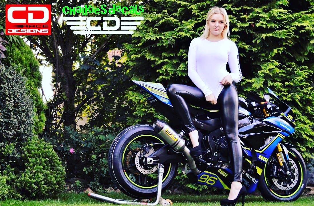 The super sexy Katie helping to show off genes new gsxr1000