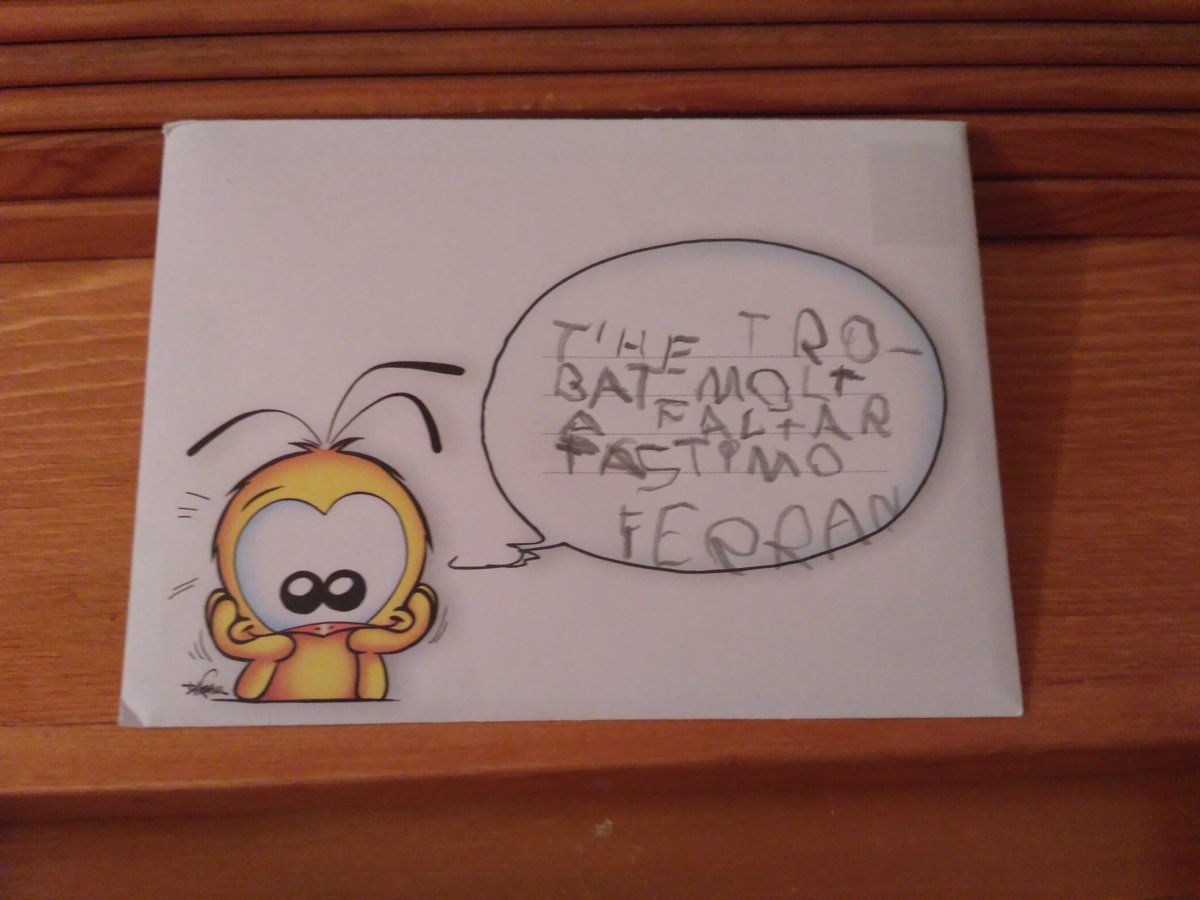 CanalPere's tweet photo. "T'he trobat molt a faltar. #Tastimo. Ferran" Després de tants dies treballant tantes hores, rebre això no té preu i fa pensar molt https://t.co/CjkvNgPGiE