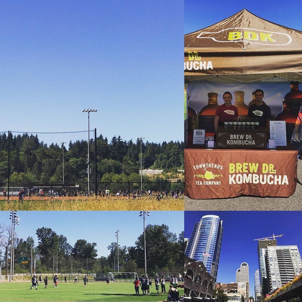 iFlagfb's tweet photo. Great day for some football getting kicked off here at #BattleSeattle! @brewdrkombucha @kttape @drinkcherrish https://t.co/Zsvqh0lwms https://t.co/EaRH9JCSee