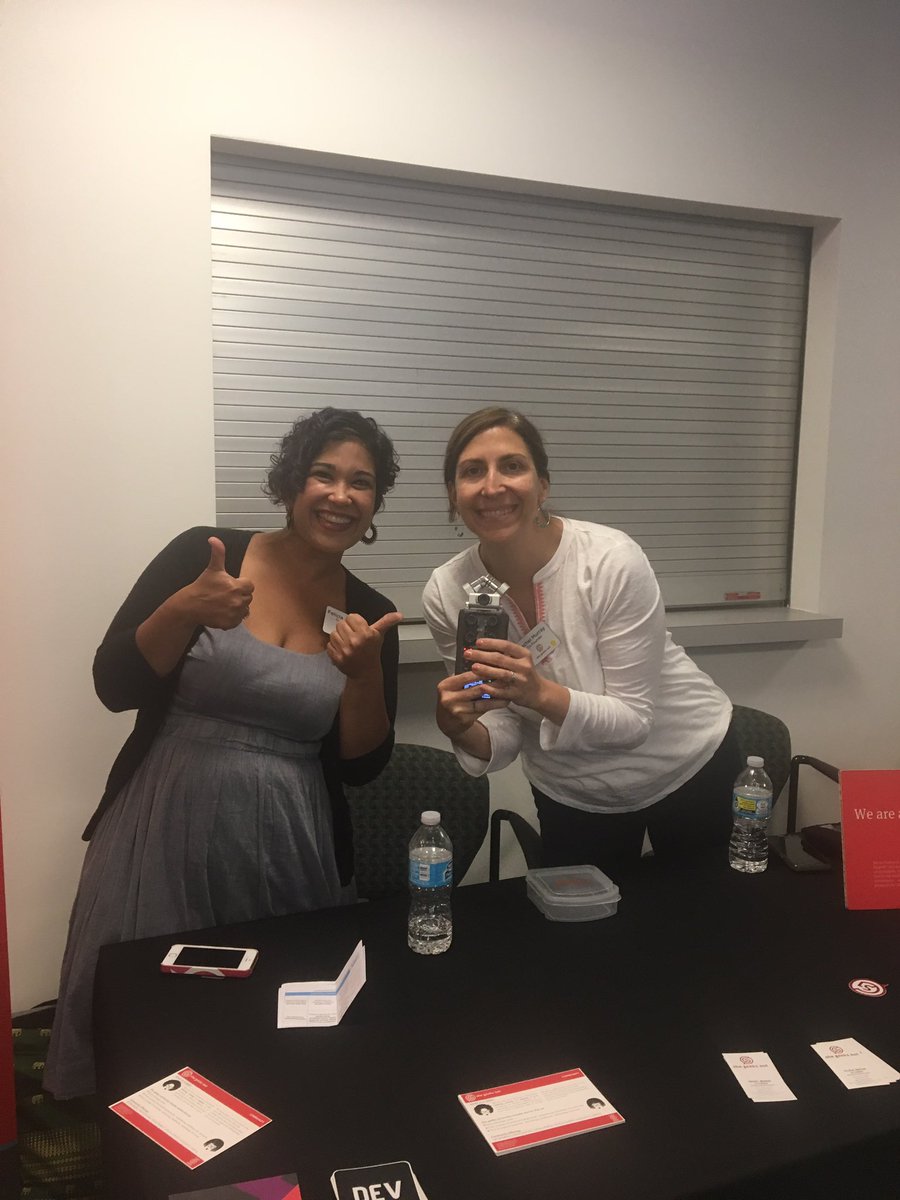 TheGrowthStudio's tweet photo. Stopped by the @shegeeksout table. What do you geek out about? #ACTWBOS https://t.co/wemkB8oZ6N