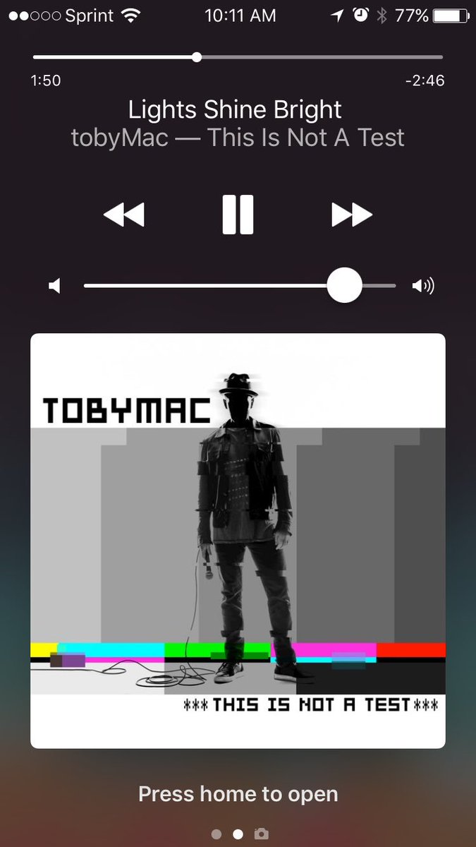 LovelyMagnified's tweet photo. Song of the day! @officialtobymac Lights Shine Bright #turnitup #praiseGod on @Spotify https://t.co/MworuT0sO0
