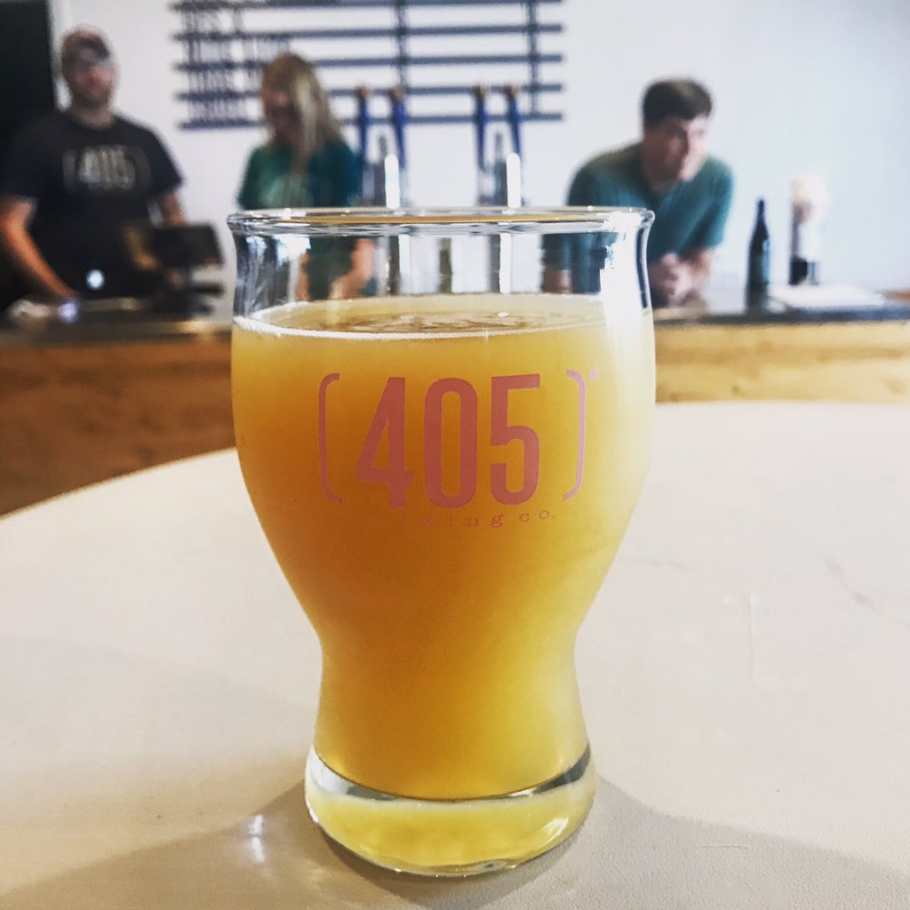 CraftBrewersOK's tweet photo. Cruel Summer Tropical IPA at @405Brewing. They're open 'til 5 today! 🍻 #424Day https://t.co/sy4W0RaeaQ
