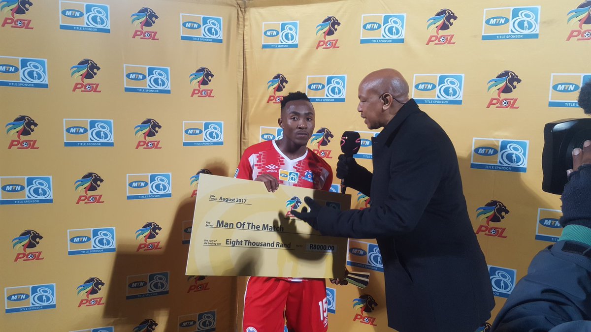 OfficialPSL's tweet photo. Man of the match:

Lebohang Maboe https://t.co/hiFH5RzSn4