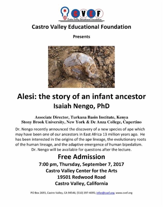 CastroValleyUSD's tweet image. #CVEF presents Alesi: the story of an infant ancestor #free #castrovalley conta.cc/2vdE8da