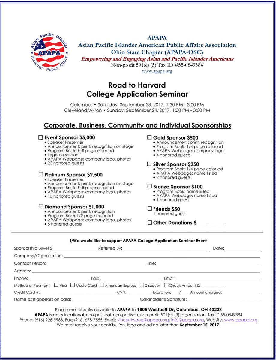 apapa_ohio's tweet photo. Road to Harvard - College Application Seminar 9/23 Columbus; 9/24 Cleveland/Akron https://t.co/aloIa1OL1i