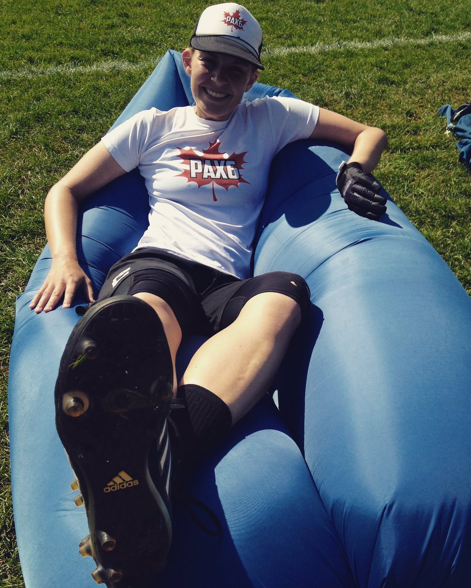 Our captain sporting her gear at league finals. #pax6