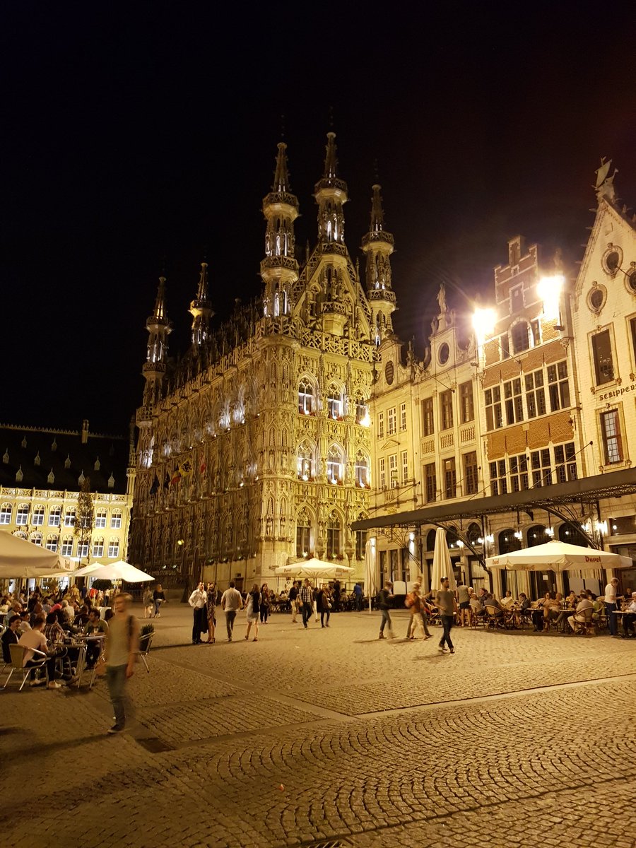 russellofearth's tweet photo. First impressions of Leuven Town Hall is WOW, just WOW ❤️ Definitely keen to explore the interior tomorrow #RRDAB https://t.co/h1J4LjXUVF